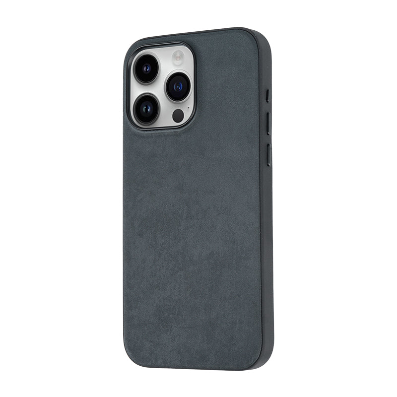 iPhone 15 Pro Max Kılıf Zore Mikro Fiber Mimoza Kılıf - Siyah