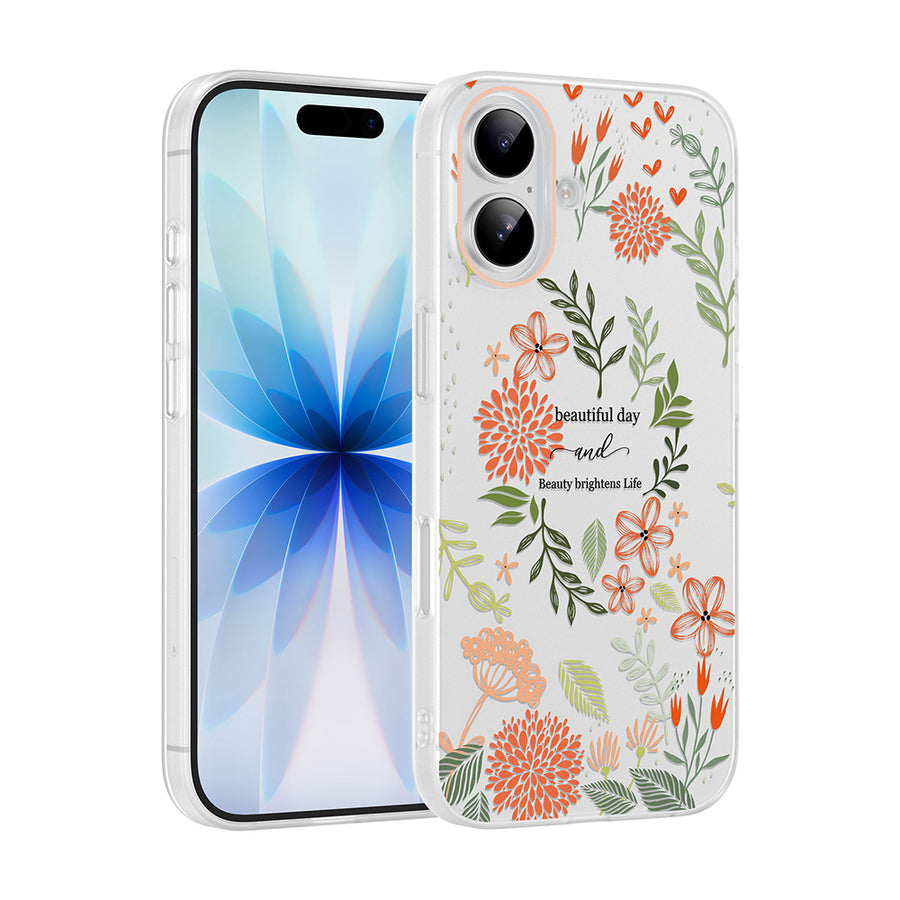 iPhone 16 Kılıf Kamera Korumalı Desenli Zore Klip Kılıf - Beautiful