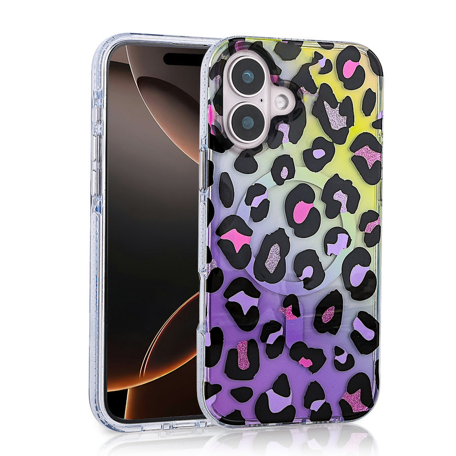 iPhone 16 Kılıf M-safe Şarj Özellikli Zore Jago Kılıf - Colorful