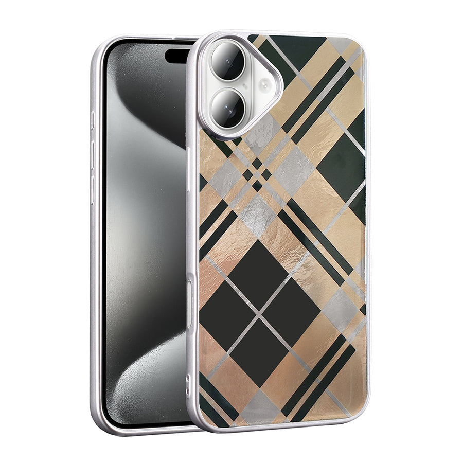 iPhone 16 Plus Kılıf Desenli Zore Mep Kılıf - Geometrik
