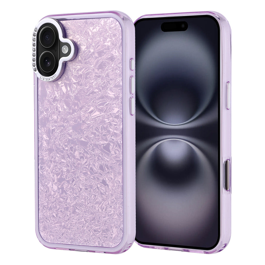 iPhone 16 Plus Kılıf Taşlı Tasarımlı Zore Kapi Kılıf - Lila
