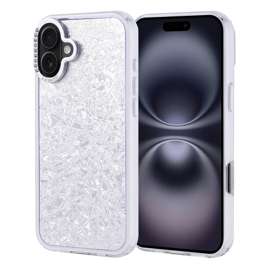 iPhone 16 Plus Kılıf Taşlı Tasarımlı Zore Kapi Kılıf - Gümüş