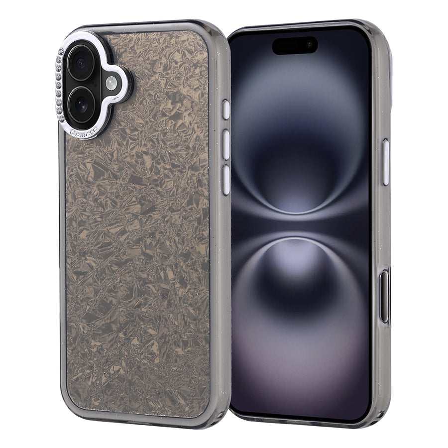 iPhone 16 Plus Kılıf Taşlı Tasarımlı Zore Kapi Kılıf - Siyah