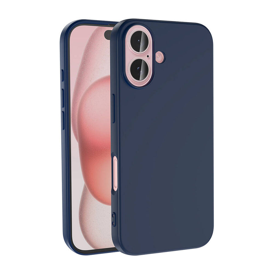 iPhone 16 Plus Kılıf Zore LSR Lansman Kılıf - Lacivert