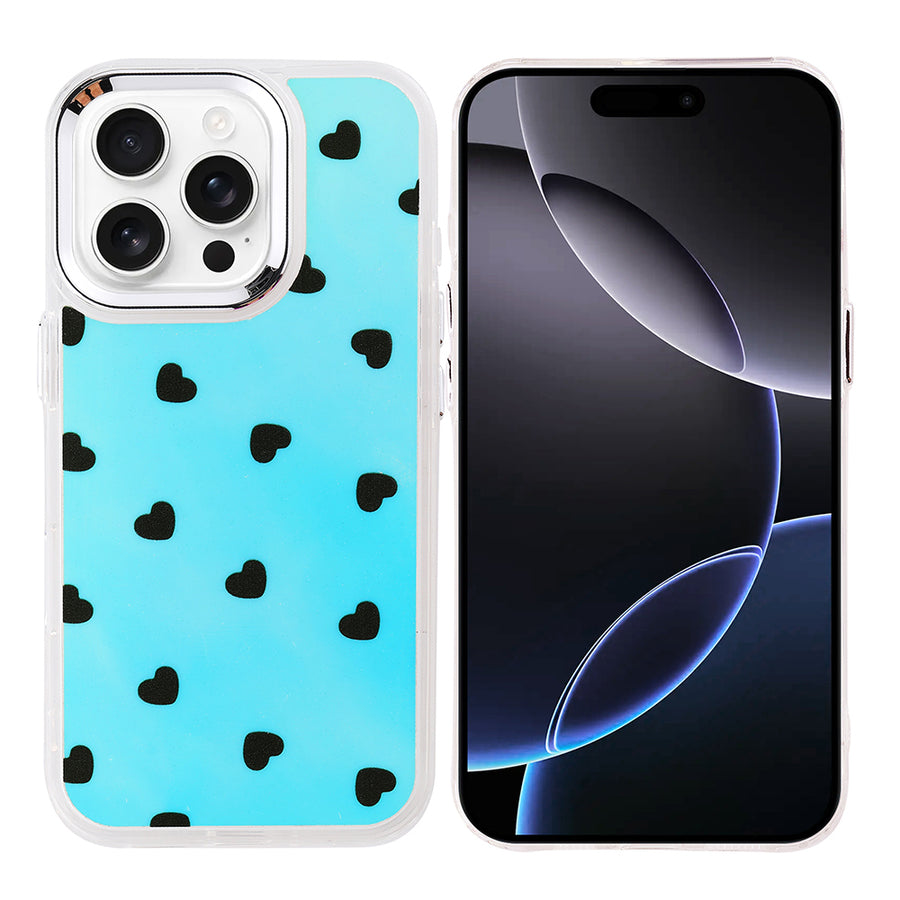 iPhone 16 Pro Max Kılıf Airbag Tasarımlı Zore Hadra Kılıf - Kalp