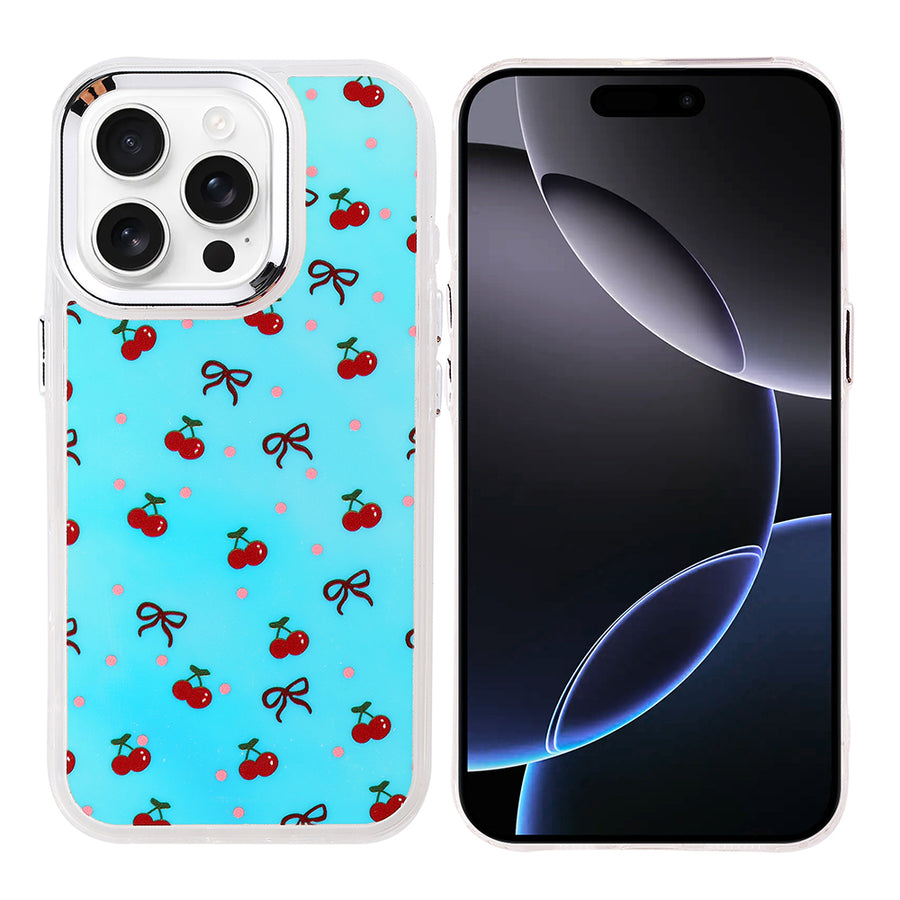iPhone 16 Pro Max Kılıf Airbag Tasarımlı Zore Hadra Kılıf - Kiraz