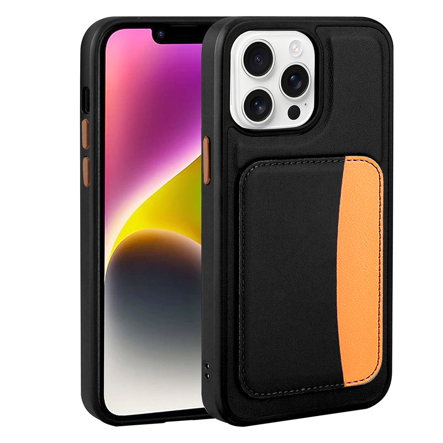 iPhone 16 Pro Max Kılıf Kartlıklı Zore X-Kart Silikon Kılıf - Siyah