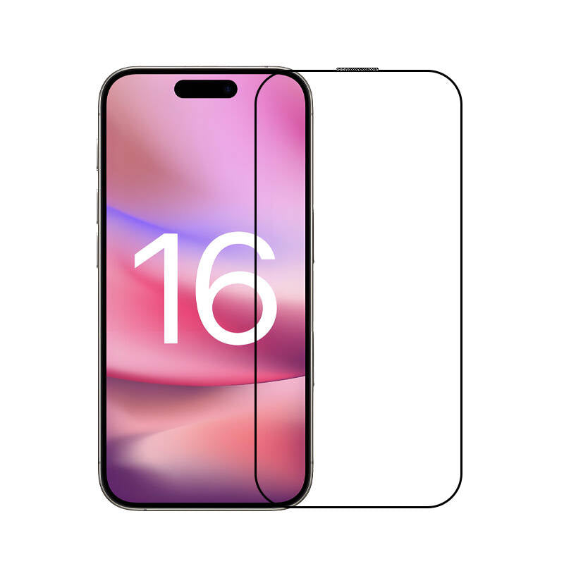 iPhone 16 Pro Max Zore EKS Cam Ekran Koruyucu - Siyah
