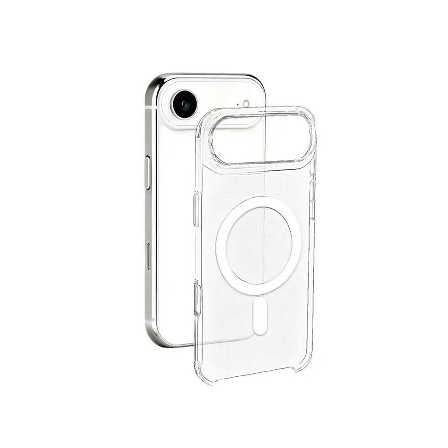 iPhone 17 Air Kılıf IC Çipli Zore Wireless Şarj Özellikli Şeffaf Orjin Kılıf - Şeffaf