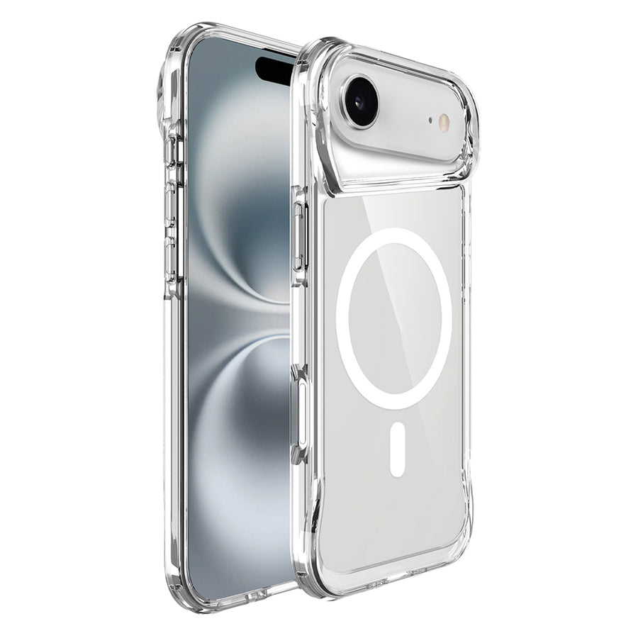 iPhone 17 Air Kılıf Zore M-safe Şarj Özellikli T-Max M-safe Kılıf - Şeffaf