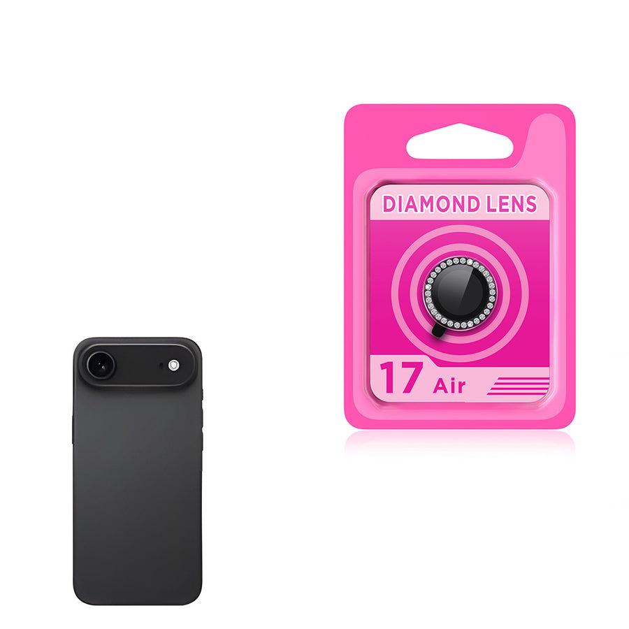 iPhone 17 Air Zore CL-06 Kamera Lens Koruyucu - Siyah