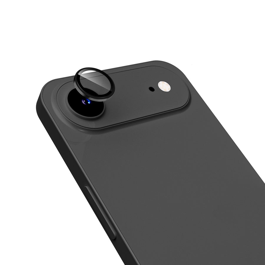 iPhone 17 Air Zore Mikro Kamera Lens Koruyucu - Siyah