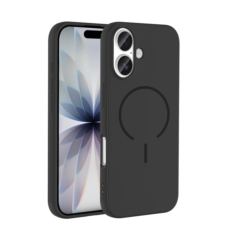iPhone 17 Kılıf M-safe Şarj Özellikli Zore Meta Kılıf - Siyah