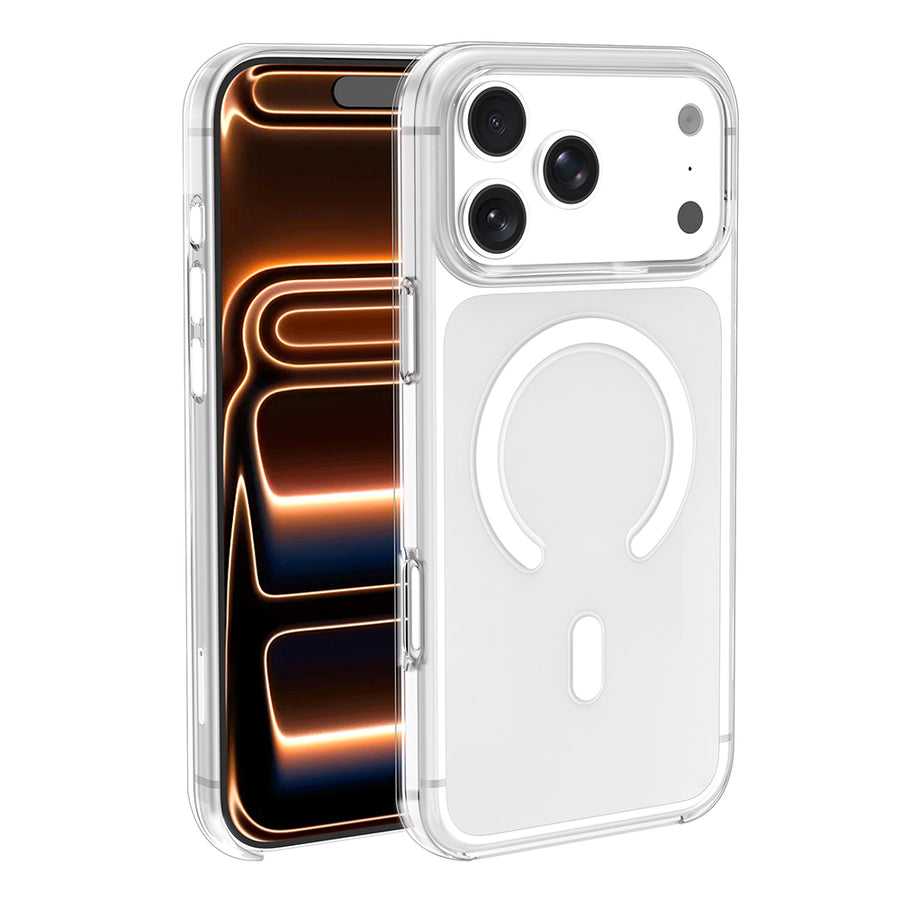 iPhone 17 Pro Kılıf IC Çipli Zore Wireless Şarj Özellikli Şeffaf Orjin Kılıf - Şeffaf