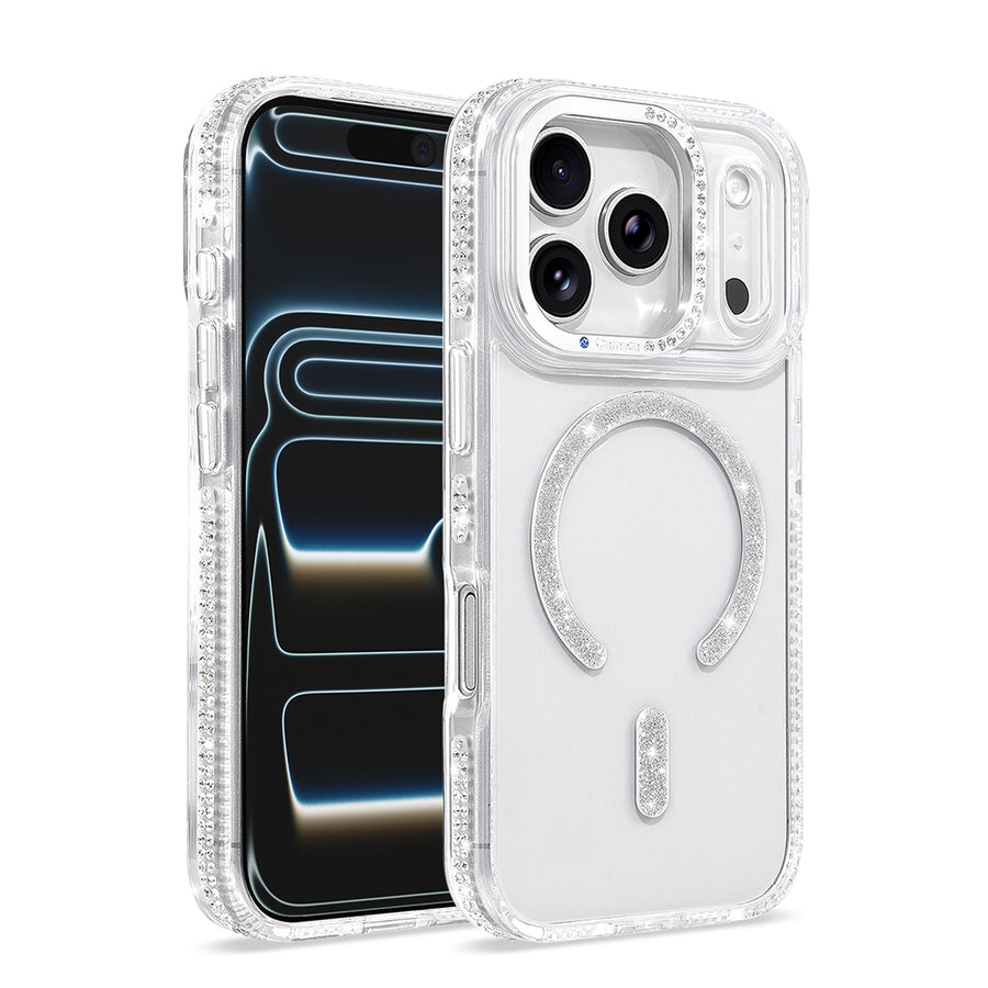 iPhone 17 Pro Kılıf M-safe Şarj Özellikli Zore Tera Silikon Kılıf - Şeffaf
