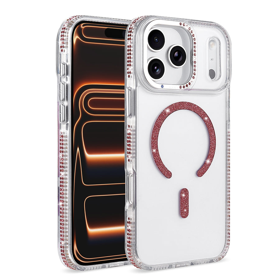 iPhone 17 Pro Max Kılıf M-safe Şarj Özellikli Zore Tera Silikon Kılıf - Mürdüm