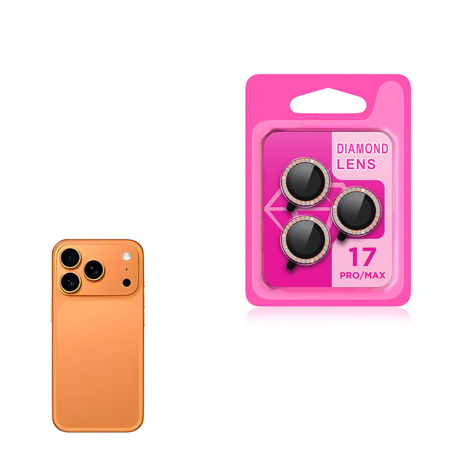 iPhone 17 Pro Max Zore CL-06 Kamera Lens Koruyucu - Turuncu