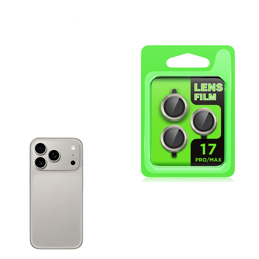 iPhone 17 Pro Max Zore CL-07 Kamera Lens Koruyucu - Titanyum-Gri