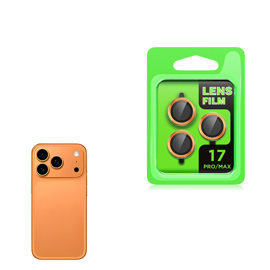 iPhone 17 Pro Max Zore CL-07 Kamera Lens Koruyucu - Turuncu