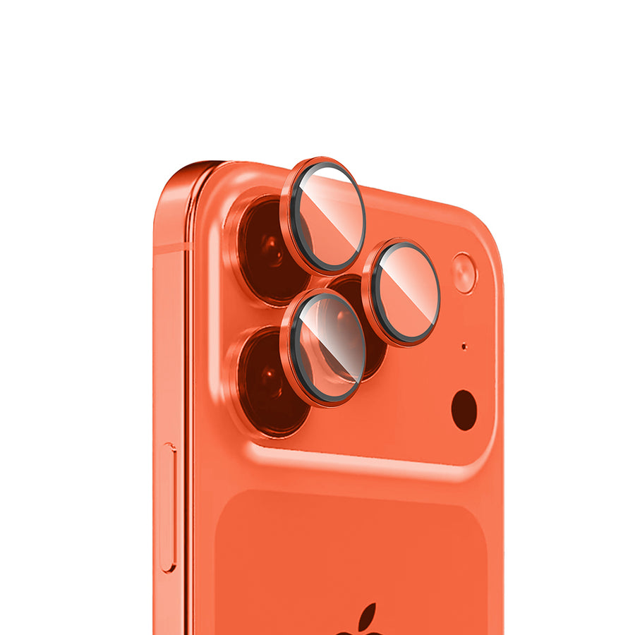 iPhone 17 Pro Max Zore Mikro Kamera Lens Koruyucu - Turuncu