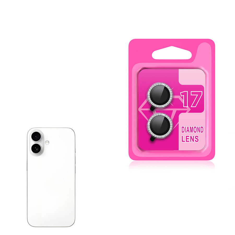 iPhone 17 Zore CL-06 Kamera Lens Koruyucu - Gümüş
