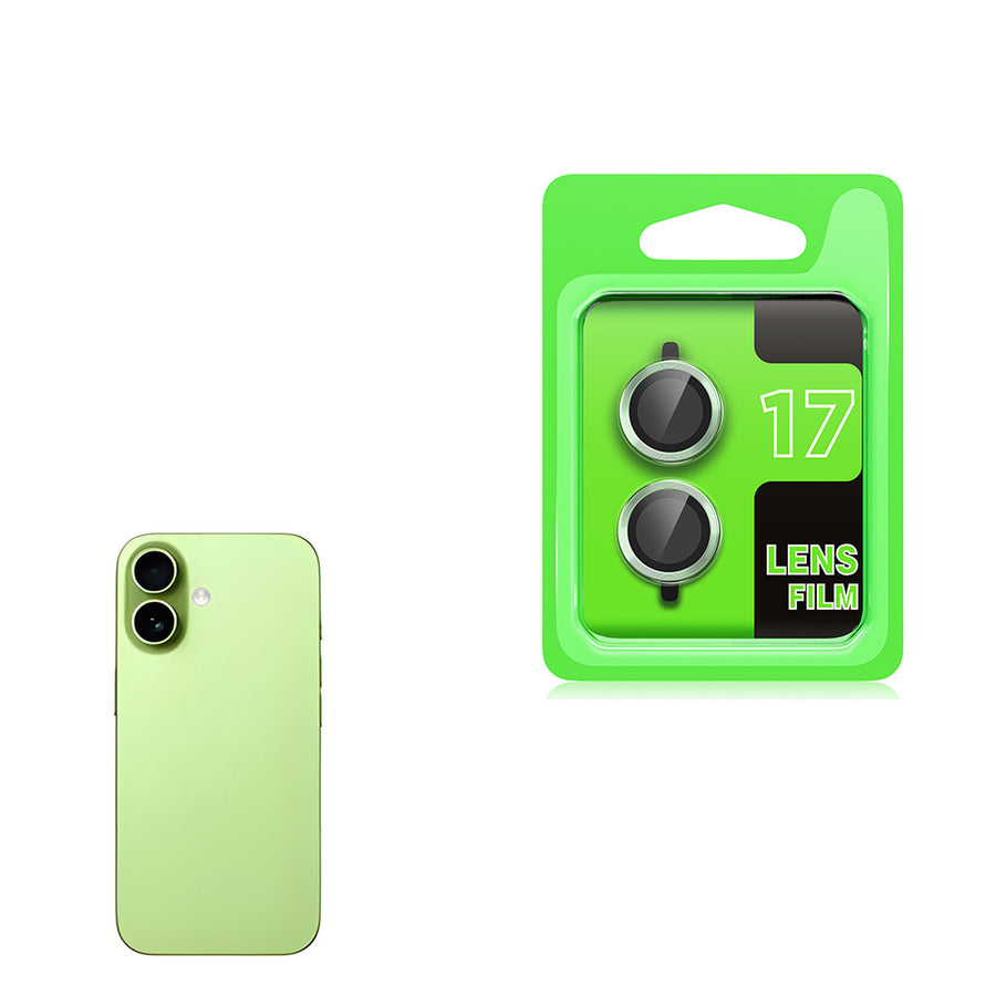 iPhone 17 Zore CL-07 Kamera Lens Koruyucu - Açık Yeşil