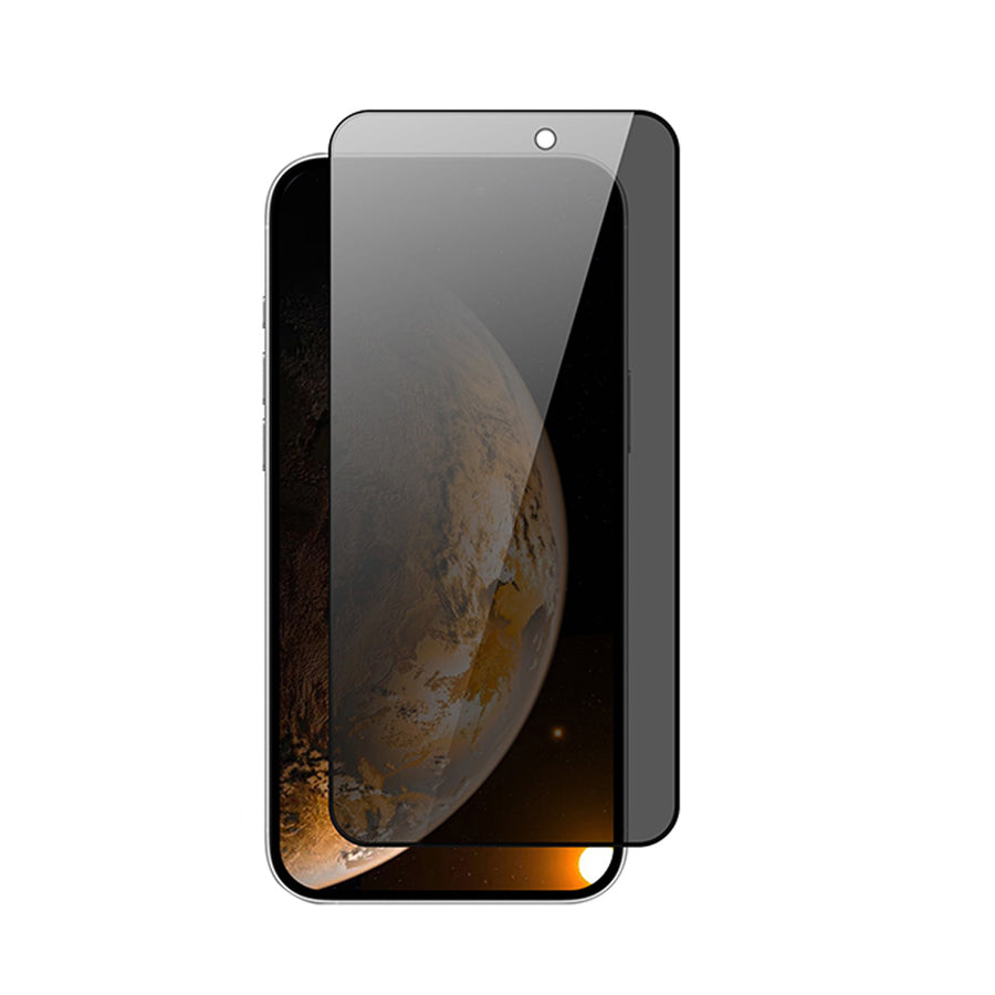 iPhone 17 Zore Rika Premium Privacy Temperli Cam Ekran Koruyucu - Siyah
