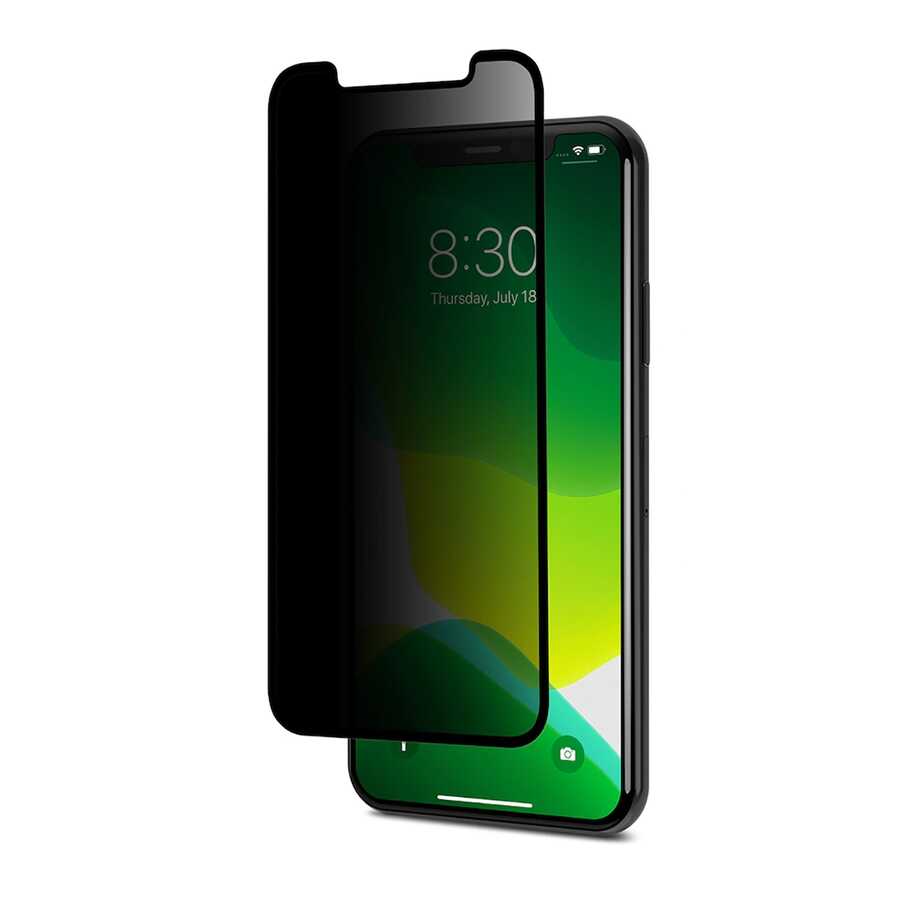 iPhone 17E Davin 5D Privacy Cam Ekran Koruyucu - Siyah