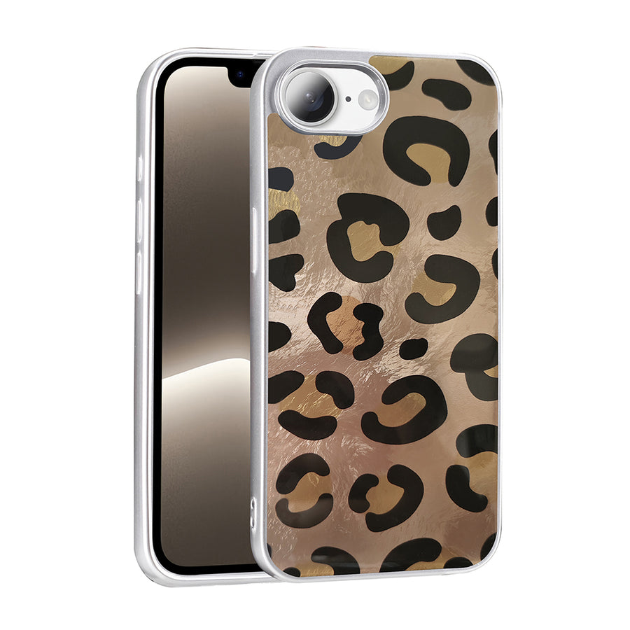 iPhone 17E Kılıf Desenli Zore Mep Kılıf - Gold Leopar