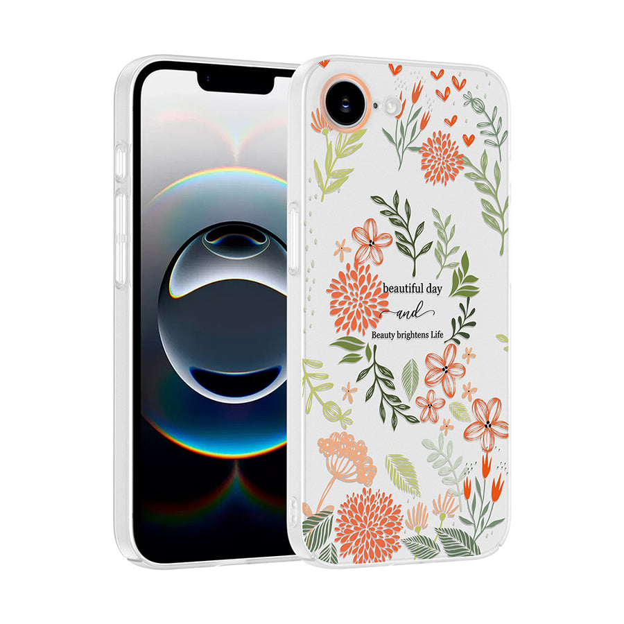 iPhone 17E Kılıf Kamera Korumalı Desenli Zore Klip Kılıf - Beautiful
