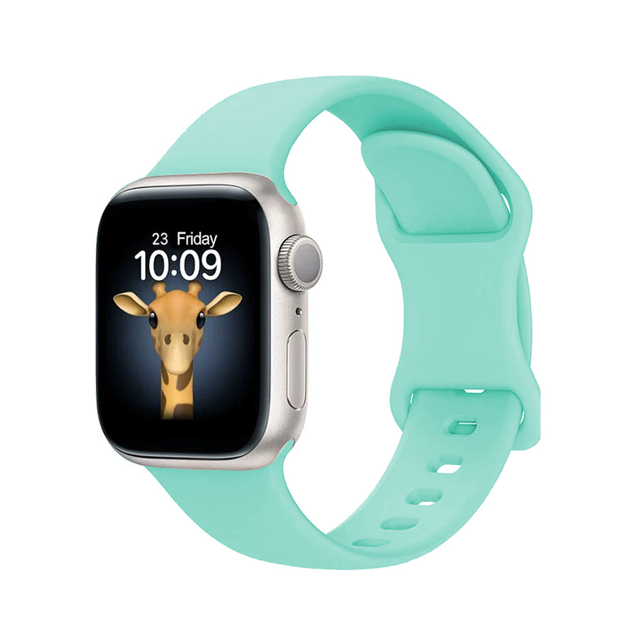 Watch 10 42mm Zore KRD-131 Silikon Kordon Strap Kayış - Açık Yeşil