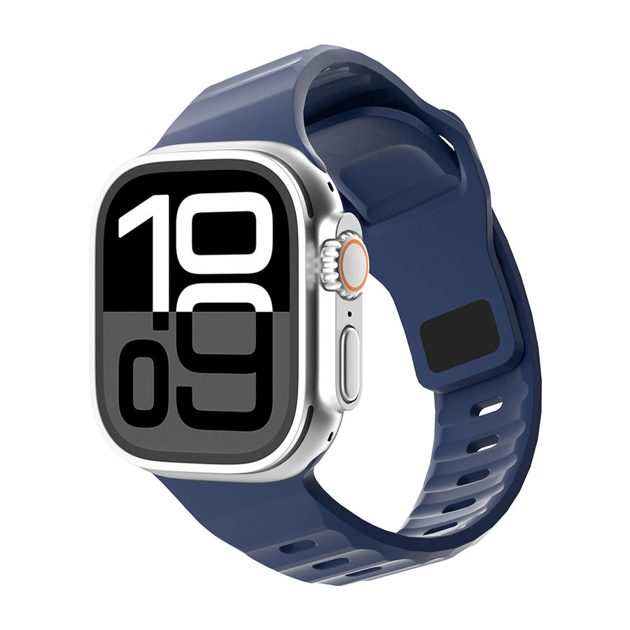 Watch 10 42mm Zore KRD-160 Silikon Kordon Strap Kayış - Lacivert