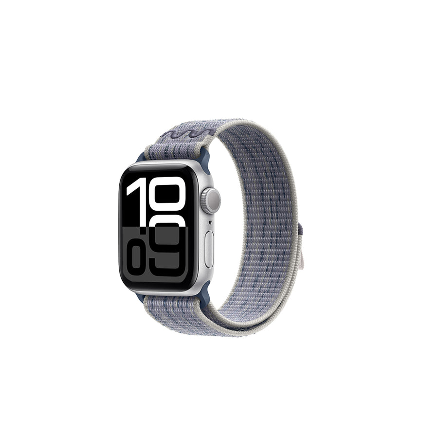 Watch 10 46mm KRD-91 Hasır Kordon Strap Kayış - Gri-Mavi