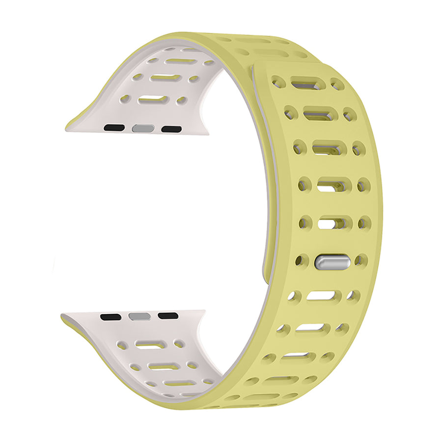 Watch 10 46mm Zore KRD-124 Silikon Kordon Strap Kayış - Sarı