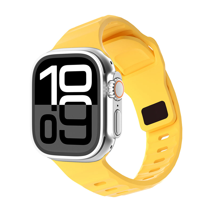 Watch 10 46mm Zore KRD-160 Silikon Kordon Strap Kayış - Sarı