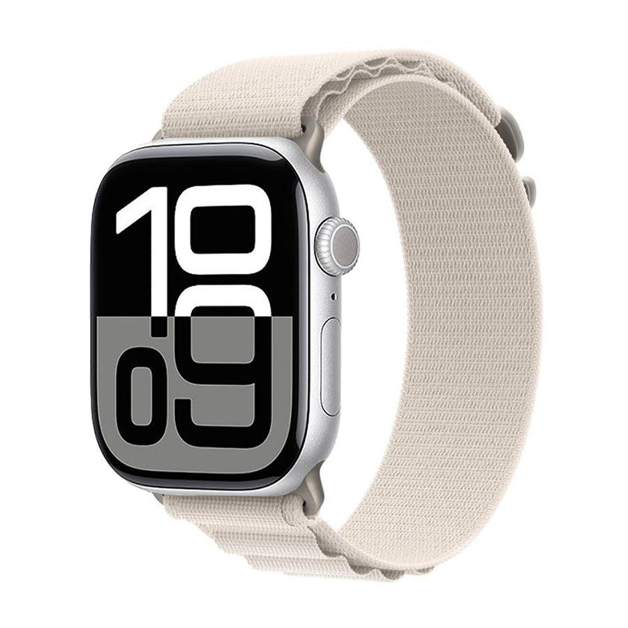 Watch 10 46mm Zore KRD-74 Hasır Kordon - Beyaz