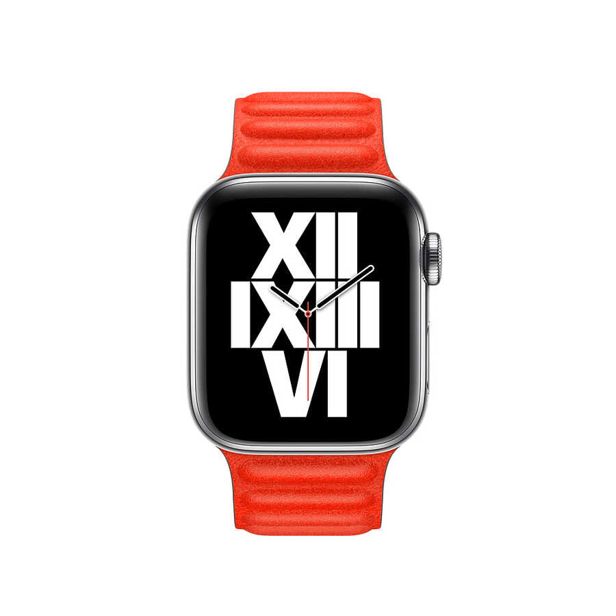  Watch 38mm KRD-34 Deri Kordon - Kırmızı