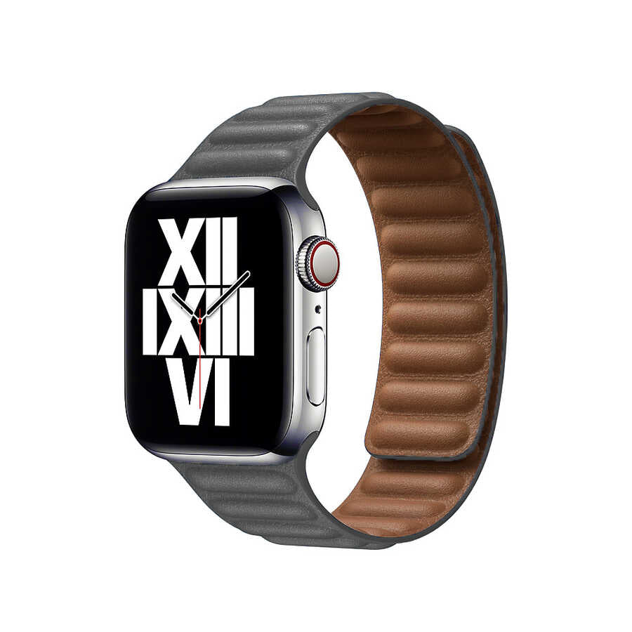  Watch 38mm KRD-34 Deri Kordon - Gri