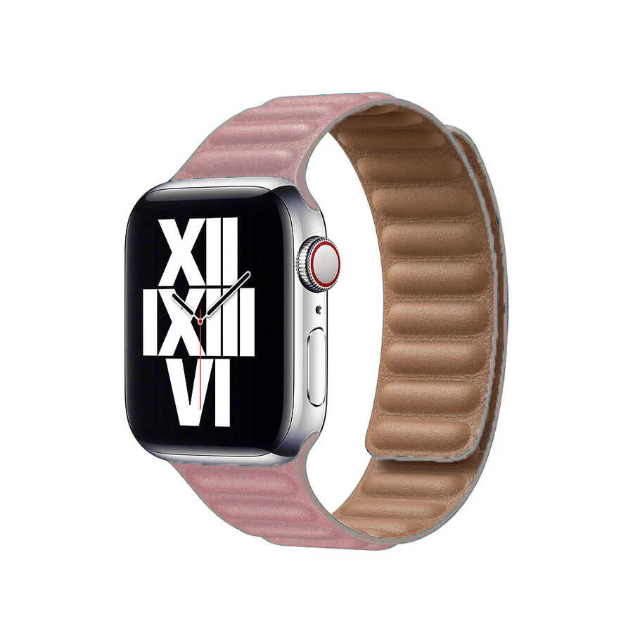  Watch 38mm KRD-34 Deri Kordon - Pembe
