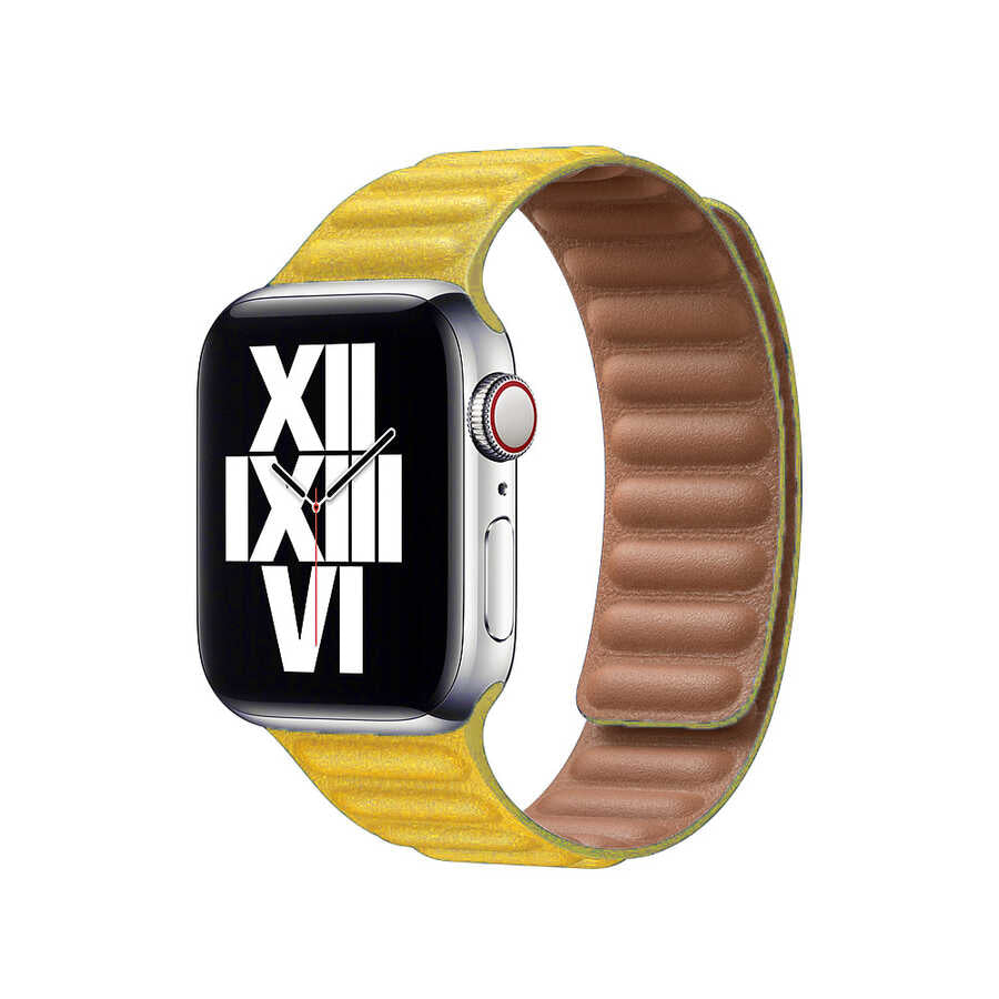  Watch 38mm KRD-34 Deri Kordon - Sarı