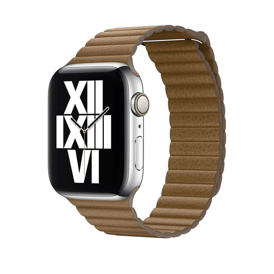 Watch 40mm KRD-09 Deri Lop Kordon - Kahverengi