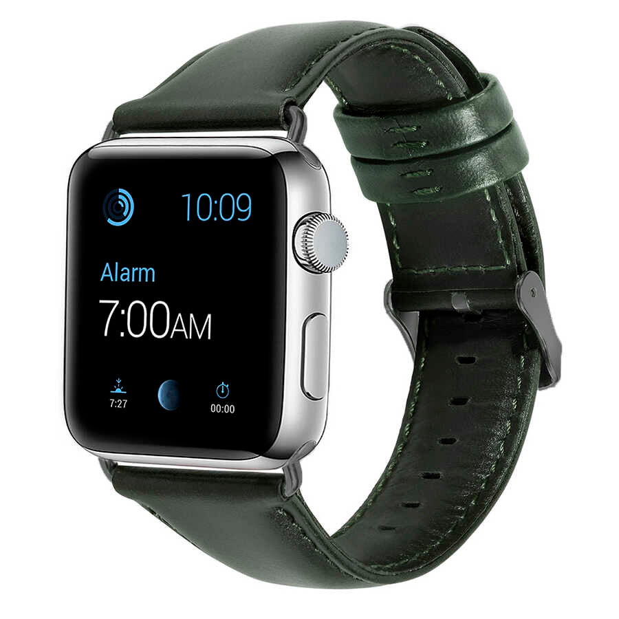  Watch 40mm Luxury Leather Deri Kordon - NO9