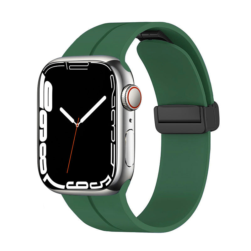 Watch 40mm Zore KRD-84 Silikon Kordon - Koyu Yeşil