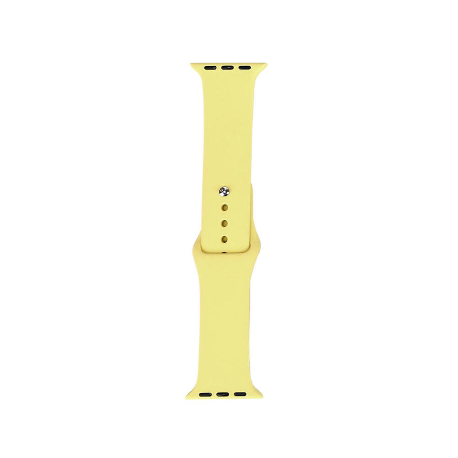 Watch 7 41mm Band Serisi Klasik Kordon Silikon Strap Kayış - Açık Sarı