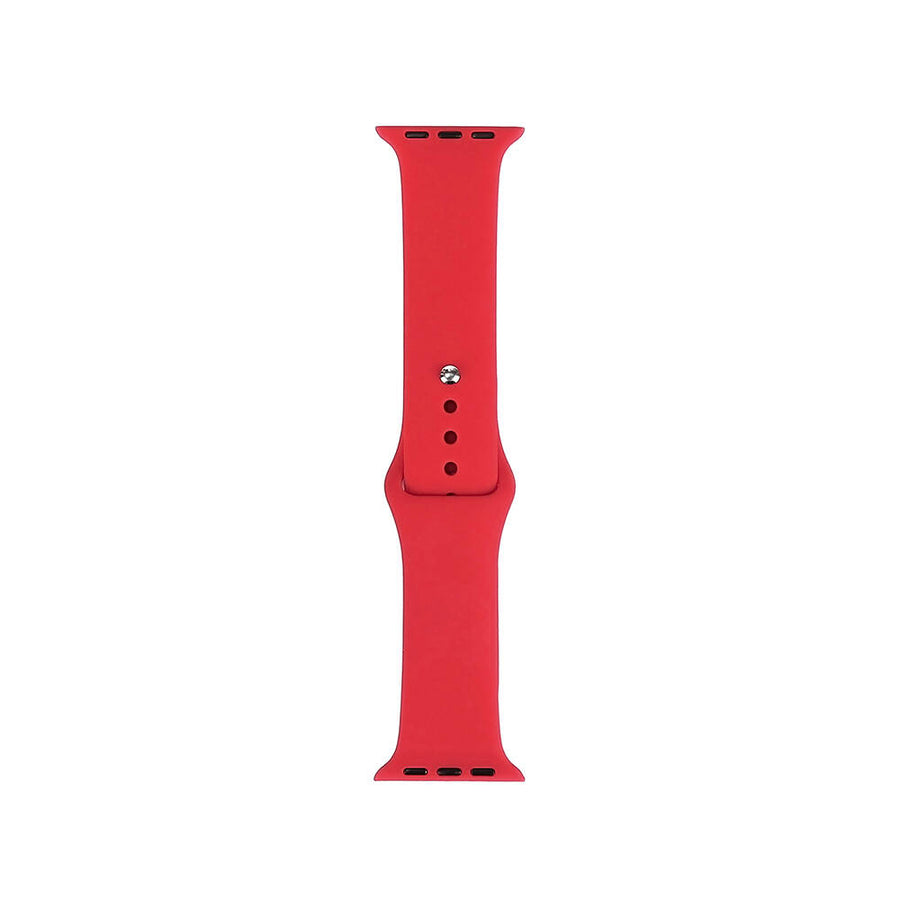 Watch 7 41mm Band Serisi Klasik Kordon Silikon Strap Kayış - Scarlet