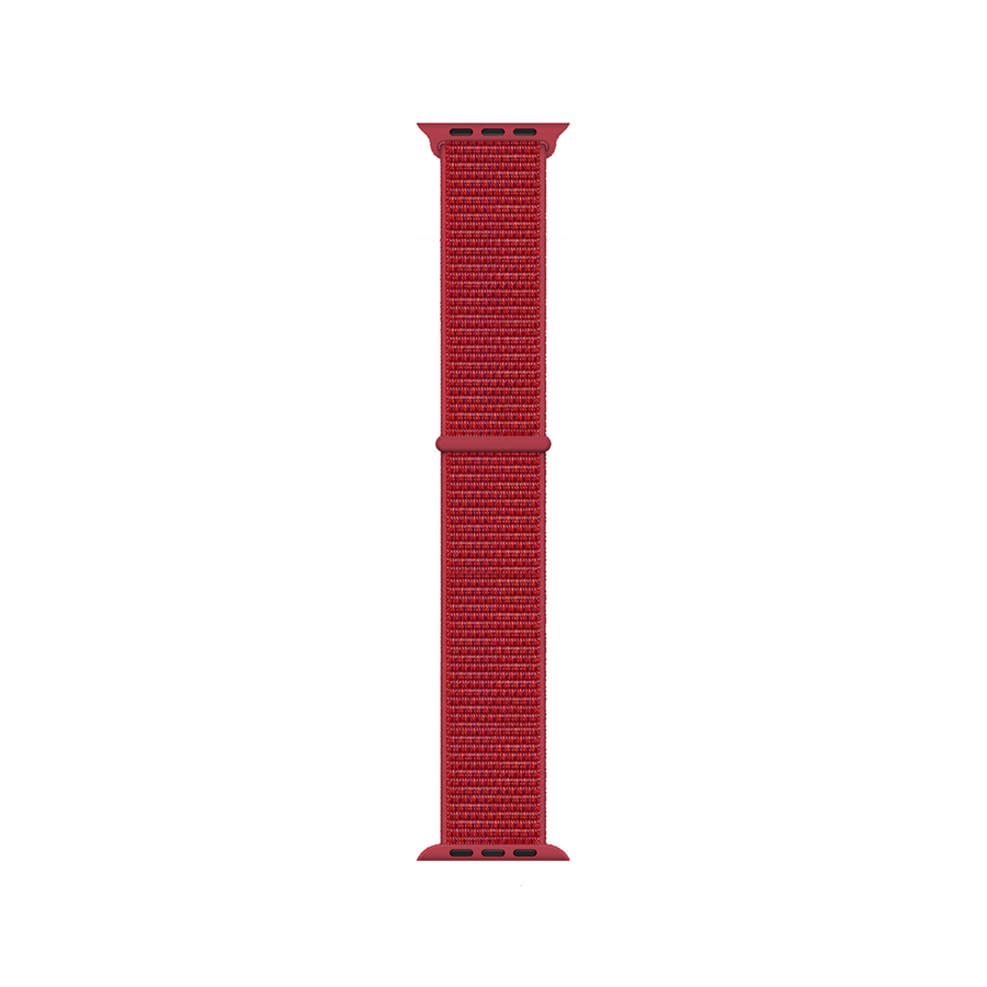 Watch 7 41mm Kordon Band-03 Serisi Hasır Strap Kayış - Kırmızı