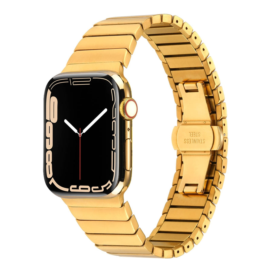  Watch 7 41mm Kordon KRD-79 Metal Strap Kayış - Gold