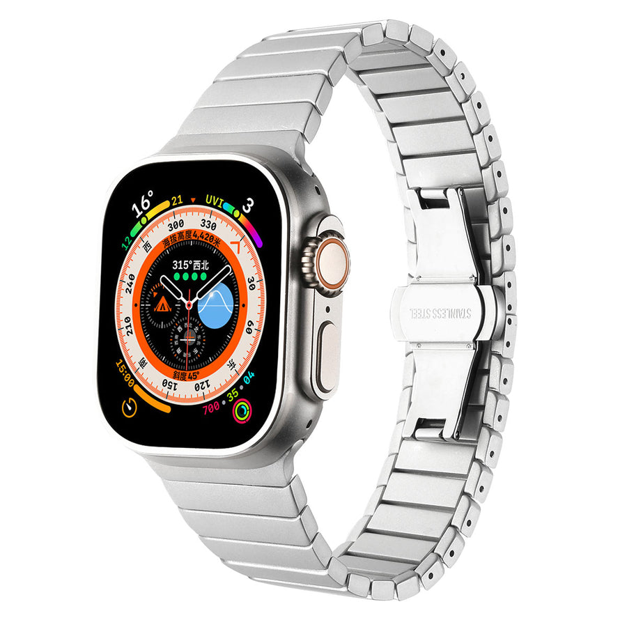  Watch 7 41mm Kordon KRD-79 Metal Strap Kayış - Gri