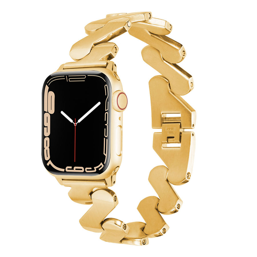  Watch 7 41mm Kordon KRD-80 Metal Strap Kayış - Gold