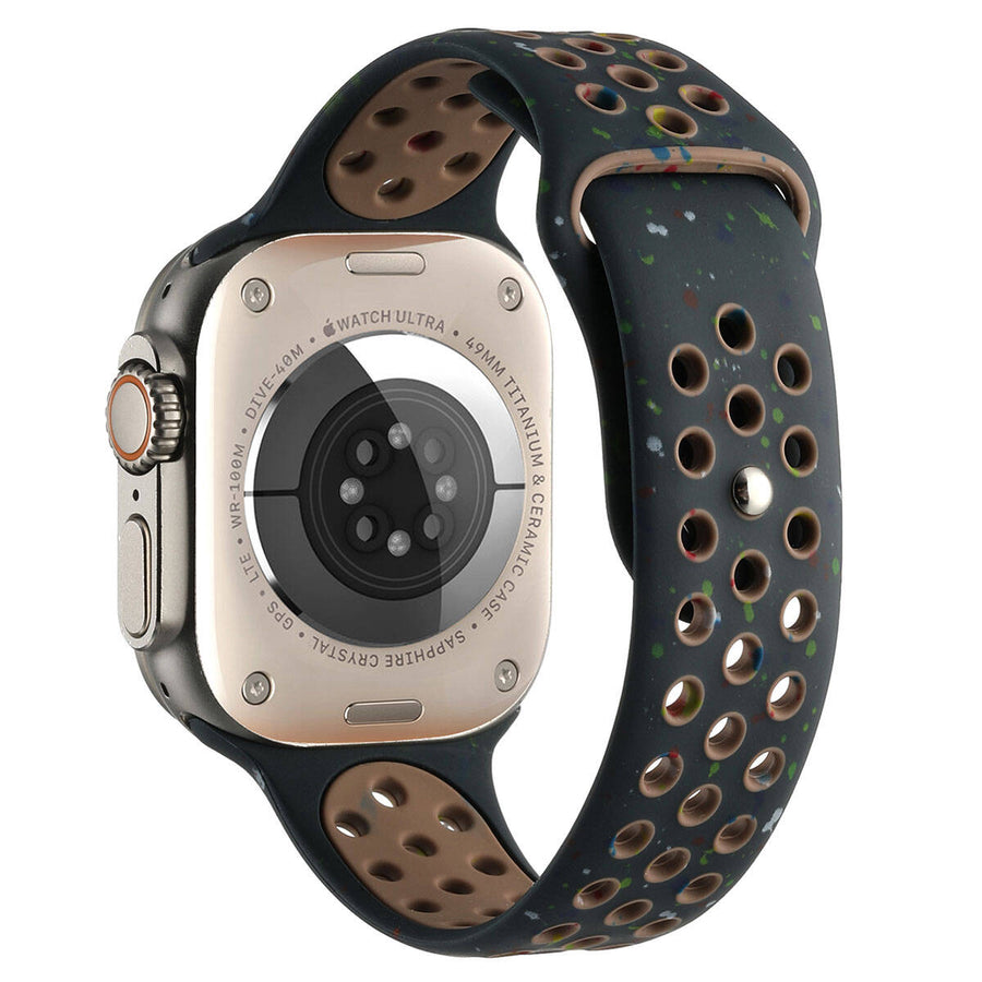 Watch 7 41mm Kordon Yeni Seri 2023 KRD-02 Silikon Strap Kayış - Siyah